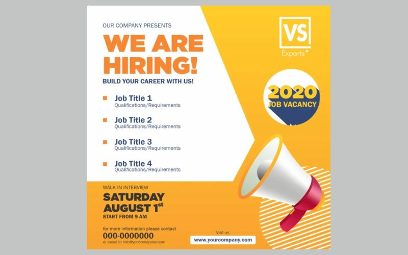 Banner tuyển dụng mẫu 9